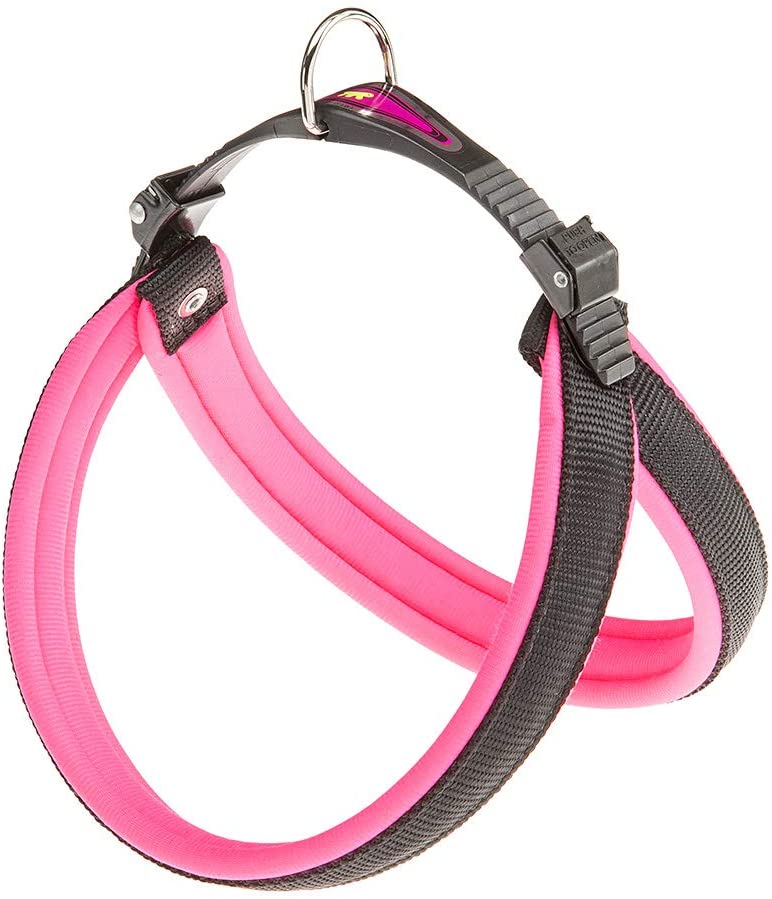 Ferplast Harness for Medium-Sized Dogs AGILA FLUO 4 Dog Harness with Soft Padding, Quick Release and Attachment System