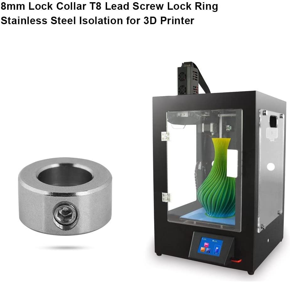 Rubberskin 5 Pcs 8mm Isolation D'acier Inoxydable D'Anneau De Serrure De Vis Mere Du Collier T8 De Serrure Daxe Pour Limprimante 3d 91651082
