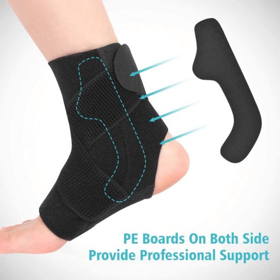 Ankle Support Brace, Compression Ankle Wrap Strap Adjustable Sleeve for Acute Injury Rehabilitation, Effective Relief for Chronic Ankle Discomfort, Arthritis, Tendonitis - Image 2