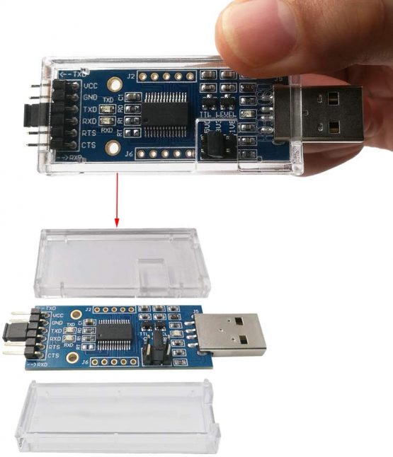 DSD TECH SH-U09C2 USB to TTL Adapter Built-in FTDI FT232RL IC for Debugging and Programming - Image 3