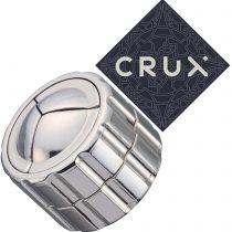 Hanayama Cast Cylinder Puzzle - Level 4 of 6 Difficulty - Includes Crux Sticker