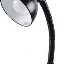 LLOYTRON 35w 'Classic' Flexi Desk Lamp with Versatile Flexible Neck - Integral On/Off Switch - Approx. 34cm Height – L958BK – Black