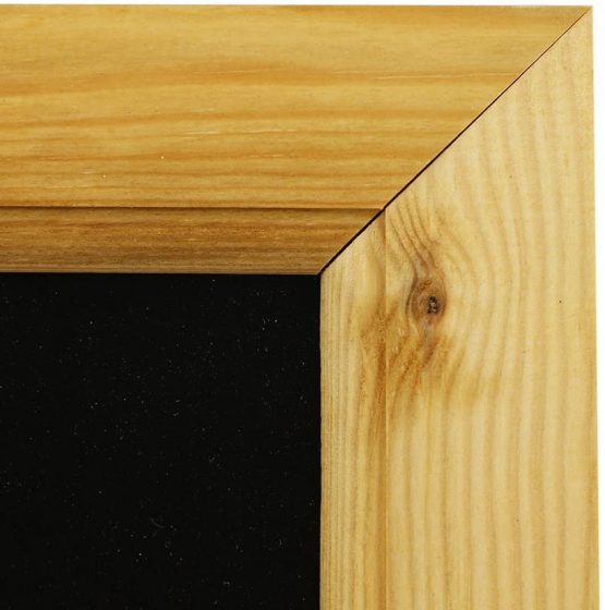 Chalkboards UK WC101 Framed Blackboard, Wood, Black, A1 (87 x 62.5 x 1.5cm) - Image 2