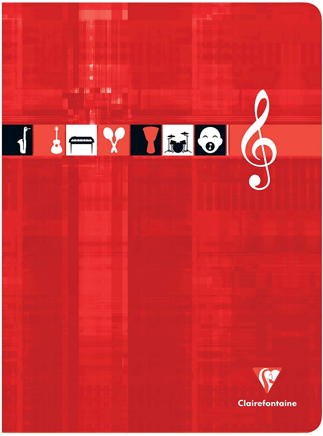 Clairefontaine 3307C A Stapled Notebook of Music and Songs, 24x32, 48 Pages Seyes Ruled and Staves, White Paper 90 g - Image 4