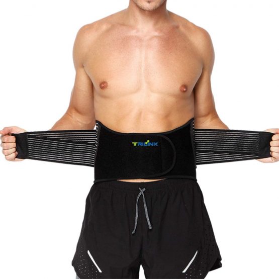 Low Back Support Belt - Lumbar Support Brace with Reinforcing Springs and Dual Adjustment Straps - Pain Relief and Injury Prevention (M/L - Waist 71cm to 121cm) - Image 2