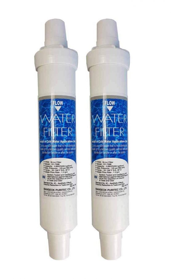 Daewoo DD-7098 2X Genuine Water Filter, External Inline, Pack of 2