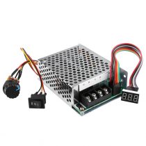 Hilitand DC Motor Speed Controller, Stepper Motor Controller, DC10V to 55V PWM Reversible Motor Controller Switch with Digital Display