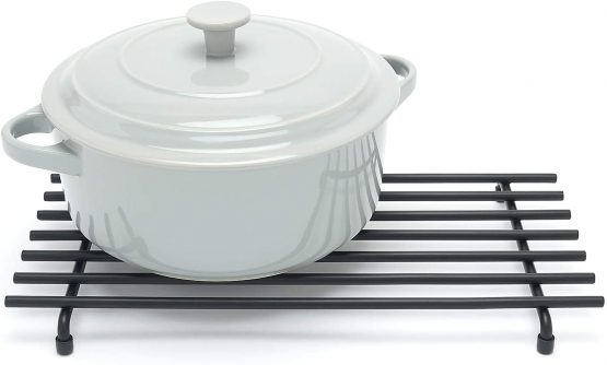 simplywire - Trivet - Heat Resistant - Kitchen Worktop Protector - Large - Black