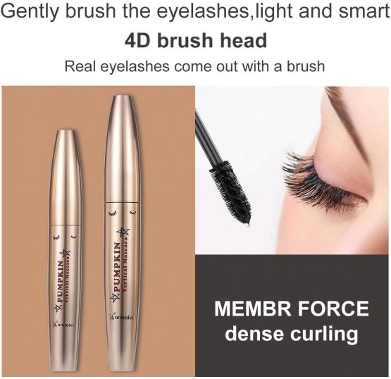 4D Silk Fiber Lash Mascara Extra Long Lash Mascara, 4D Mascara Fiber Lashes, 4D Silk Fiber Lash Mascara, Long-Lasting, No Clumping, No Smudging, Longer, Thicker - Image 4