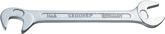 Gedore 8-4 4 mm Small Double Ended Midget Spanner - Silver