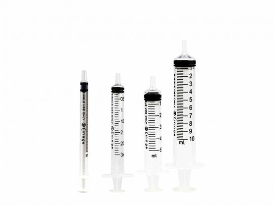 Ciringe Syringe Assorted Sizes 1 ml 3 ml 5 ml 10 ml - 5 Sets