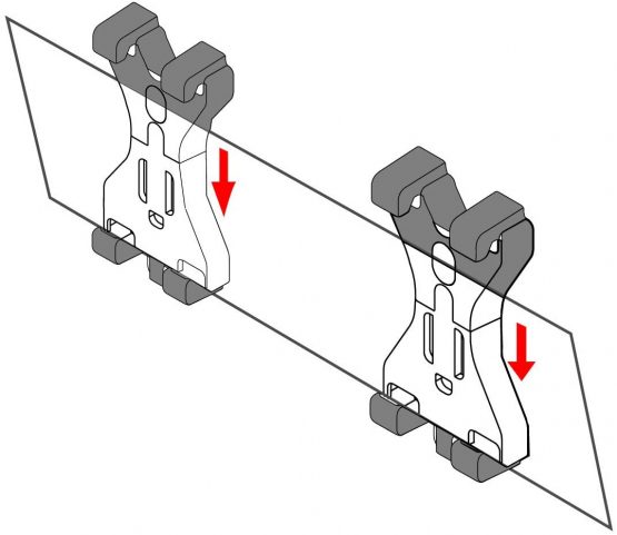 Lampa 98084 Pair of Numberplate Holder with Spring Clip - Image 4