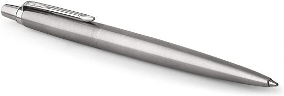 Parker Jotter Duo Gift Set with Ballpoint Pen & Mechanical Pencil (0.5mm), Stainless Steel with Chrome Trim, Blue Ink Refill, Gift Box - Image 2