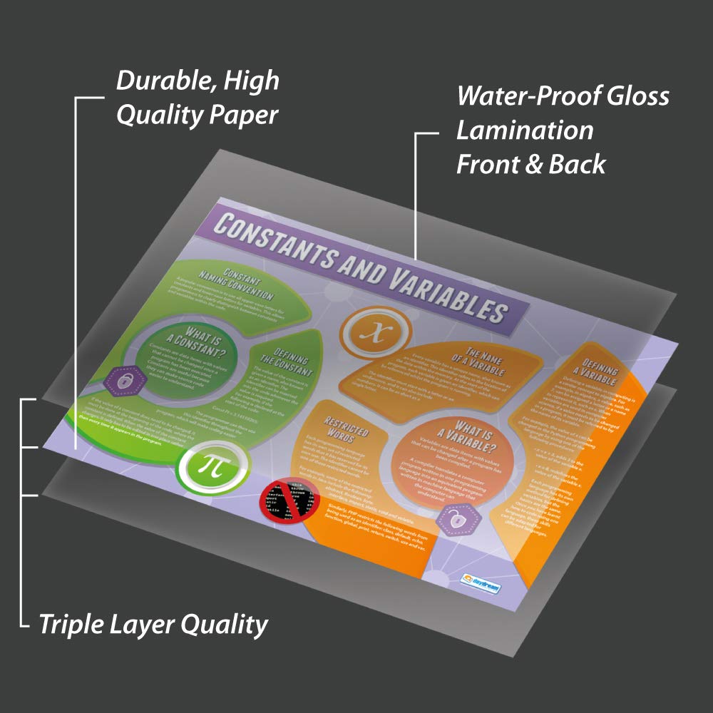 Daydream Education Constants and Variables Computer Science Poster, Various, 85L x 59.4W cm - Image 3