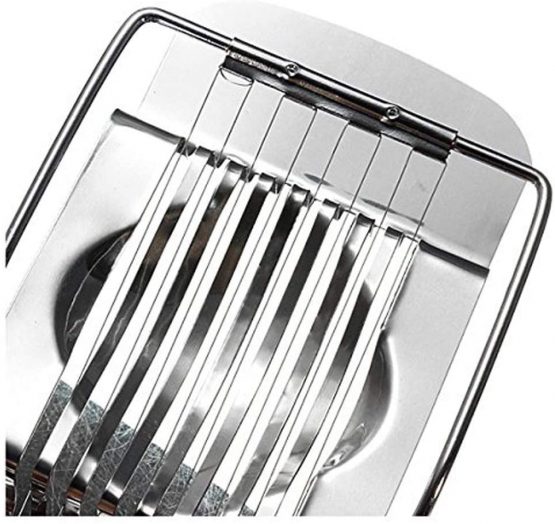 Steel Wire Egg Slicer 2pcs Egg Cutter Silver for Sandwich and Salad Slice Hard Boiled Eggs Quickly and Effectively - Image 3
