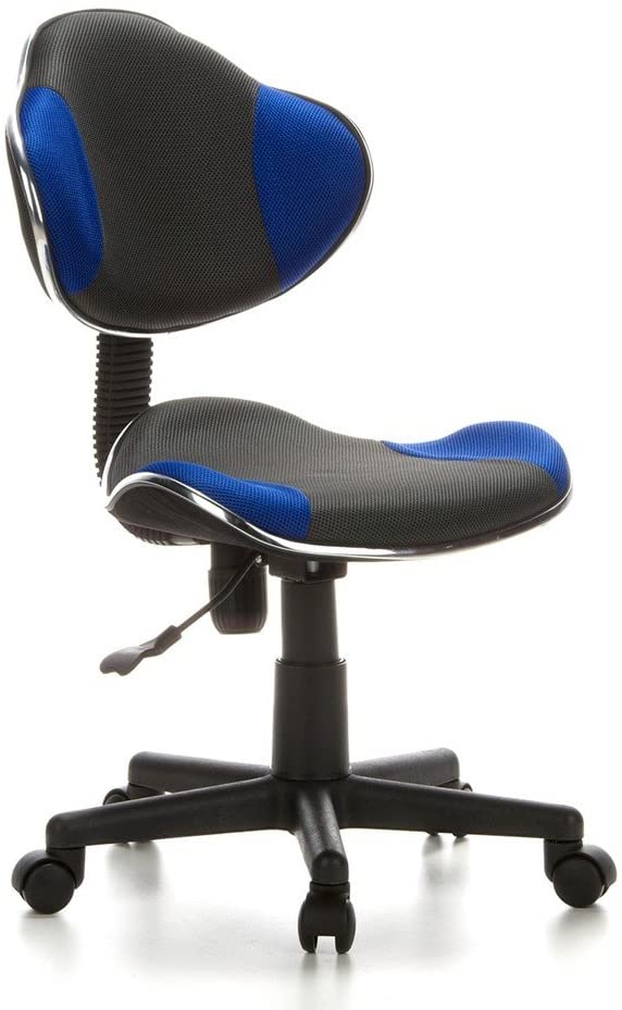 hjh OFFICE children's chair KIDDY GTI-2 gray blue ergonomic children's desk chair, Grey/Blue, 101 x 45 x 42