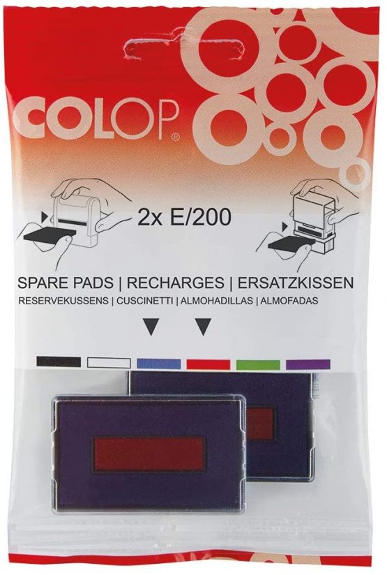 COLOP E/200 Black Replacement Ink Pads - Pack of 2 | 107109 | Black Stamp Pads to fit COLOP S260, S220, S220/W, S226, S226/P and S260 DIY Set - Image 2