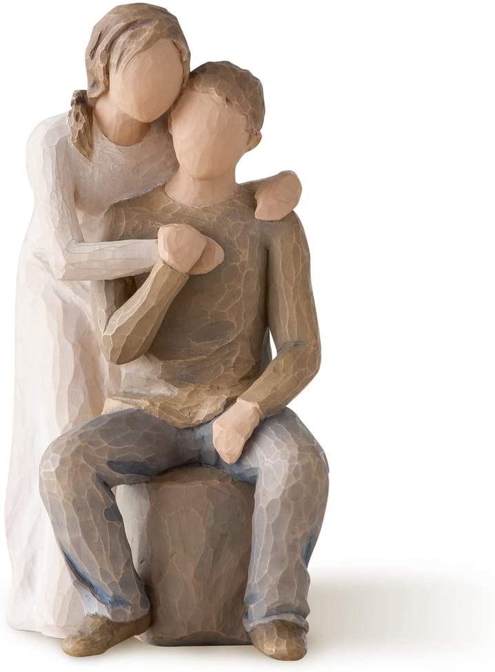 Willow Tree You And Me Figurine, Natural, 7" tall