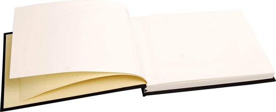 Clairefontaine Canvas Cover Album, A5, 180 g, 60 Pages - Black Cover - Image 2