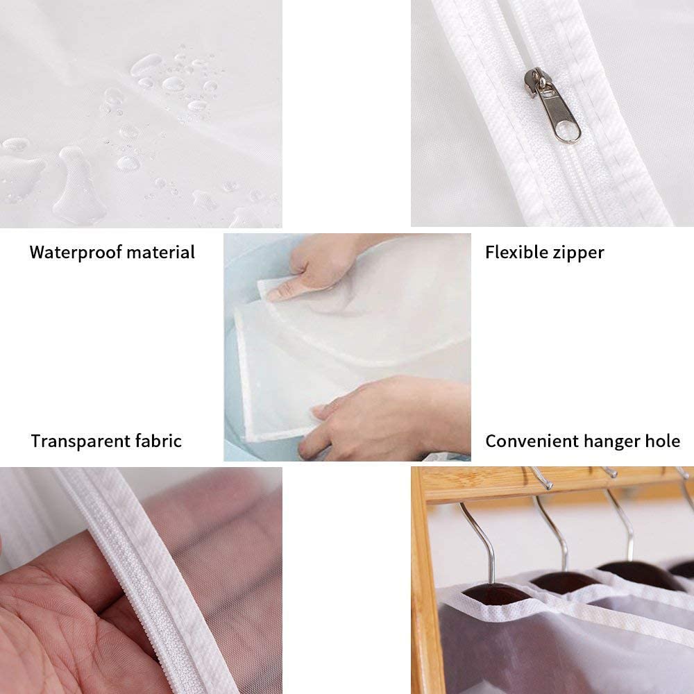 Linseray 6 Pack Hanging Garment Bag - Image 4