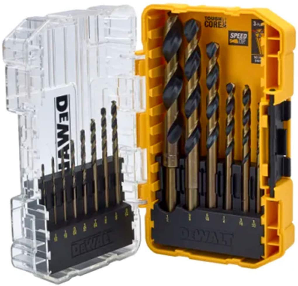 DEWALT 14PC BLACK AND GOLD HSS DRILL SET, black & golden, 14mm - Image 2