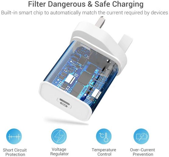 GlobaLink iPhone Fast Charger with 2M USB C to Lightning Cable, MFi 20W USB C Wall Charger, PD3.0 Fast Charging Adapter & Quick Charge Cord for iPhone 13 12 12Pro 12 mini SE 11 Pro SE2020 11 Pro Xs - Image 4