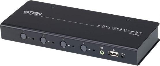 ATEN CS724KM 4 Port USB Boundless KM Switch Black