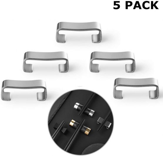 Hongyantech 5 Pack Chopsticks Shelves Restaurants Accessories Chopsticks Shelves Chopsticks Holder Chopstick Rest Chopsticks Holder (4)