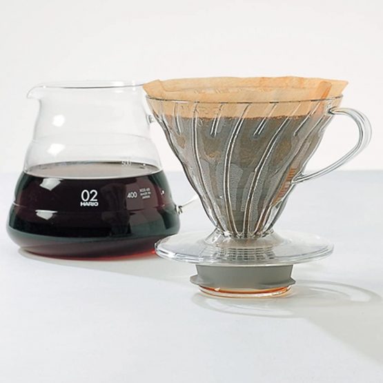 Hario V60 Range Server | Glass Portable Heat Resistant Coffee Pot & Serving Jug with Handle, Clear, 360ml - Image 4