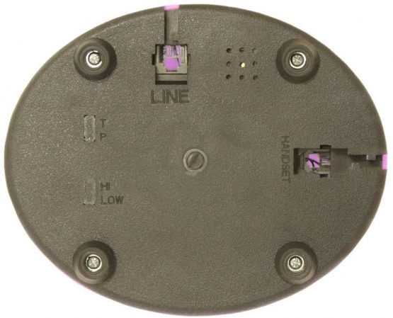 OPIS FunkyFon cable: Rotary dial disc retro telephone in the sinuous style of the 1920s with modern electronic bell (pink) - Image 4