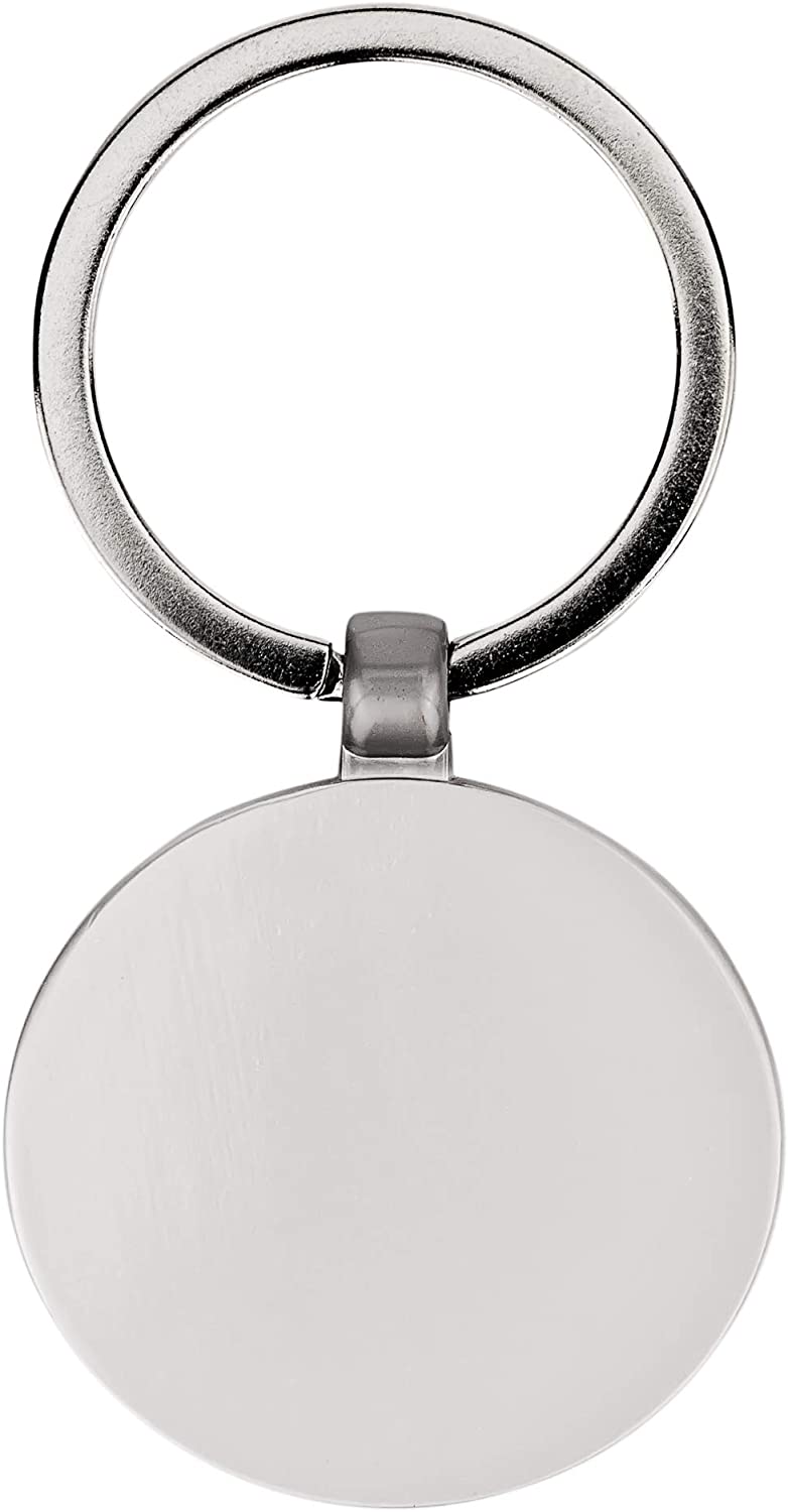 I Love My Daddy - metal keyring for Dad! A chunky solid metal keyring with a satin finish packaged in a smart black organza pouch - Image 3