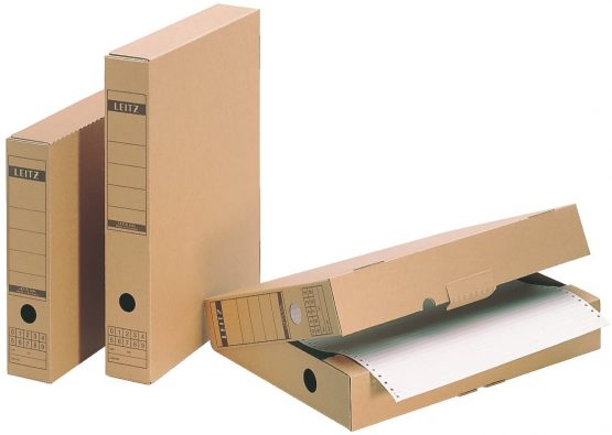 Leitz A4 Premium Archiving Box with Wide Opening, White, Pack of 10 - Image 2
