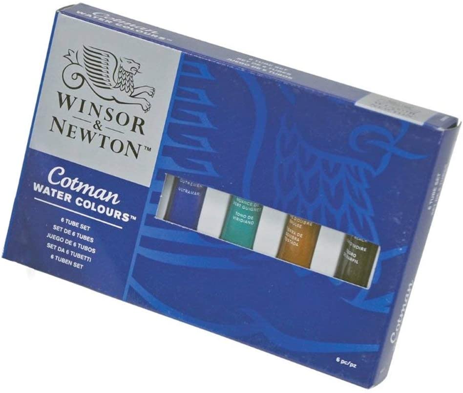 Winsor & Newton, Cotman Watercolour '6 Tube Collection', 6 x 8ml Tubes, 6 Colours - Tube Set, 8 ml (Pack of 6) - Image 2