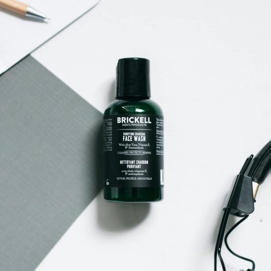 Brickell Men’s Purifying Charcoal Face Wash for Men, Natural and