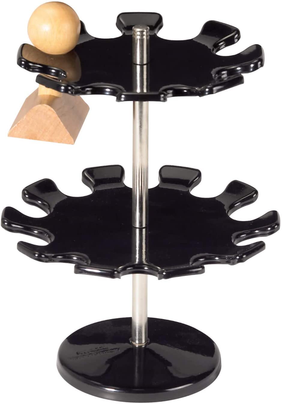 MAUL Round Version Premium Stamp Holder Metal Stamp Rack for 18 Stamps - Black