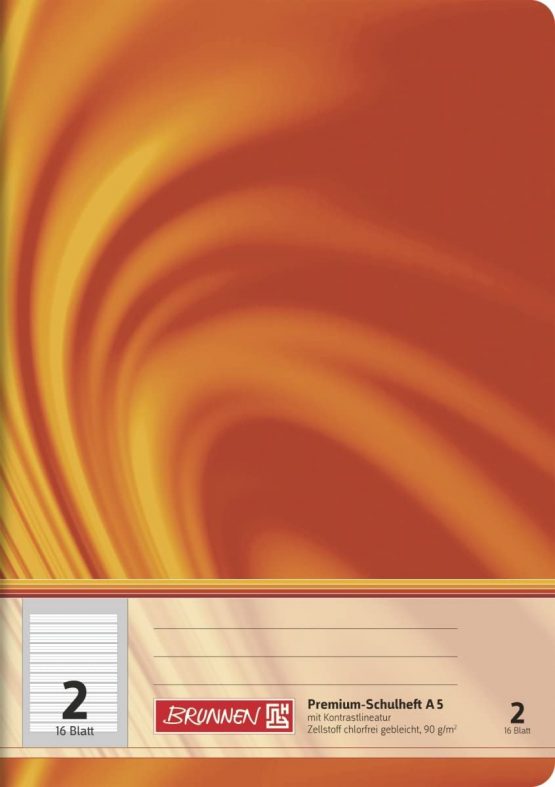 Brunnen 104570202 Exercise Book, A5 Vivendi, 16 Pages, Ruled with a Margin, for Class 2 - Image 2