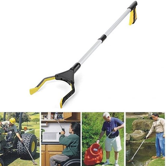 Reacher,Rotating 32 inch Long Handy Pick up Tools,Ideal for Pick Item Up. (1*Piece, Yellow)