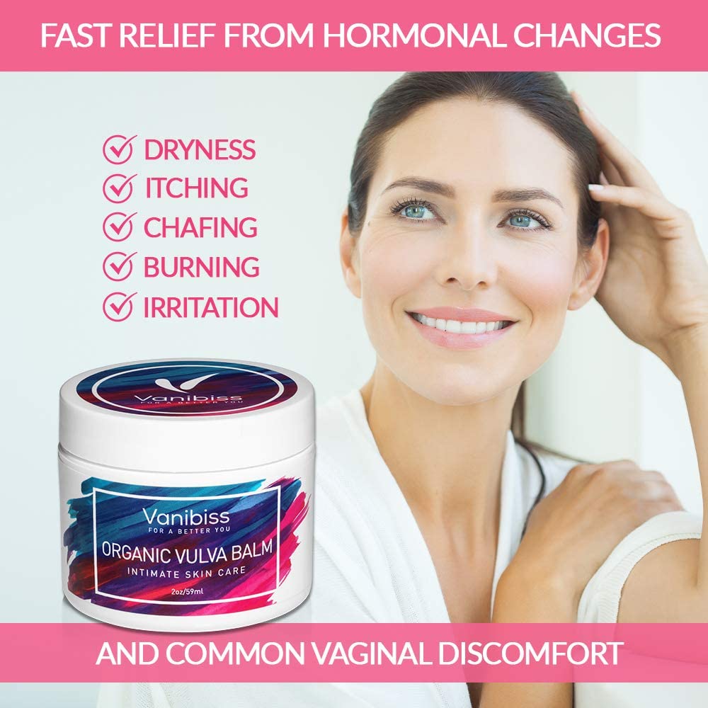 Vanibiss Natural Organic Vulva Balm, Vulvar Cream & Vaginal Moisturizer for Dryness Itching, Chafing, and Burning - Image 2