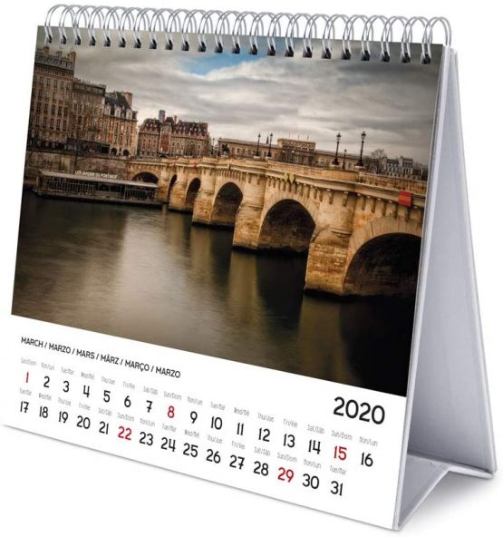 ERIK - Paris 2020 Desk Calendar - 12 Months - Image 3