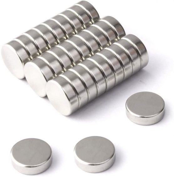 BTLIN Neodymium Magnets, DIY Small Round Magnets for Science, Crafts, Fridge, Office, Whiteboard, Noticeboard 8 X 2MM (60 PCS)