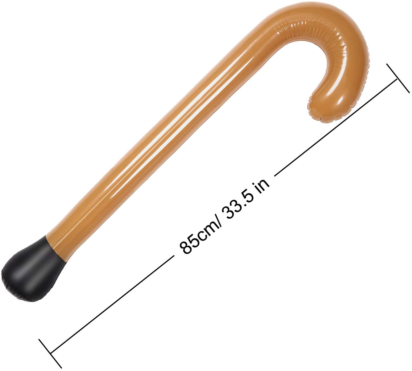 2 Packs Inflatable Walking Sticks Blow Up Walking Sticks PVC Walking Sticks Fake Walking Sticks