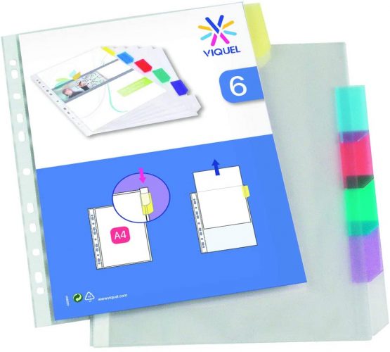 Viquel 154116-04 6 Dividers A4 Pockets