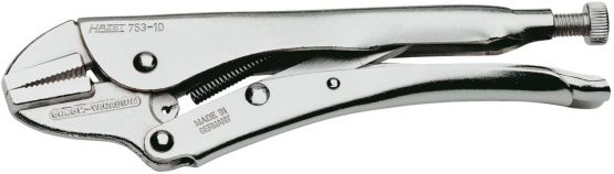 HAZET 753-10 250 mm Grip Pliers - Nickel-Plated