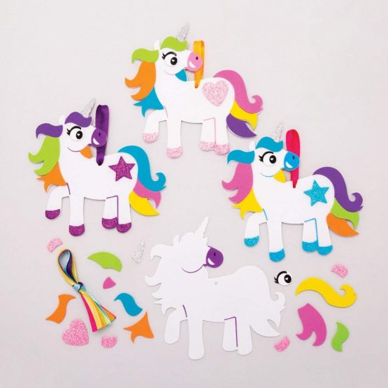 Baker Ross AT310 Unicorn Mix & Match Decoration Kits, Ideal for Kids and Crafts (Pack of 6), Assorted - Image 2