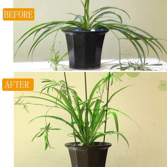 Anzmtosn Fodable Small 45cm/17.7inch Garden Plant Support with 3 Adjustable Rings for Small Climbing Vine Vegtables&Flowers&Fruit Stainless Steel Stakes Support for Garden&indoors Plants(2PCS) - Image 3