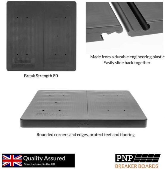 PnP Re-Breakable Plastic Breaking/Smash Breaker Boards for Black Belt Taekwondo, Tae-Kwon-Do Karate Martial Arts Professionals - Image 2