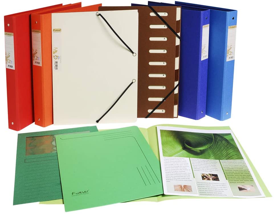 Exacompta, Ref 50107E, Forever Collection, Window Folders, 220 x 310mm in Size, Suitable for A4 Documents - Image 2