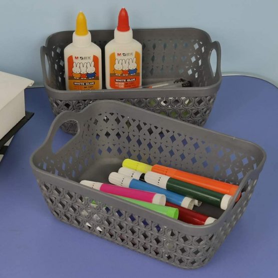 Gitany 12-pack Plastic Storage Basket Tray (Small) - Image 3