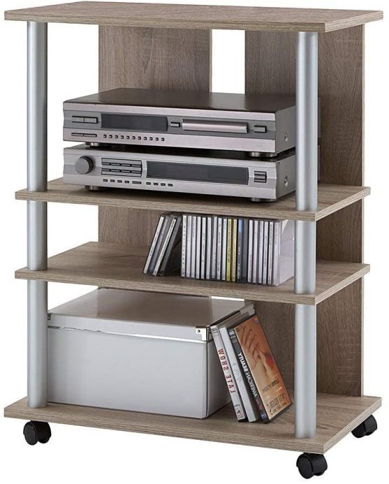 FMD TV/HiFi Unit Variant 7, w/h/d 65.0 x 85.0 x 40.0 cm, Canadian, Aluminium, Oak Tree - Image 3