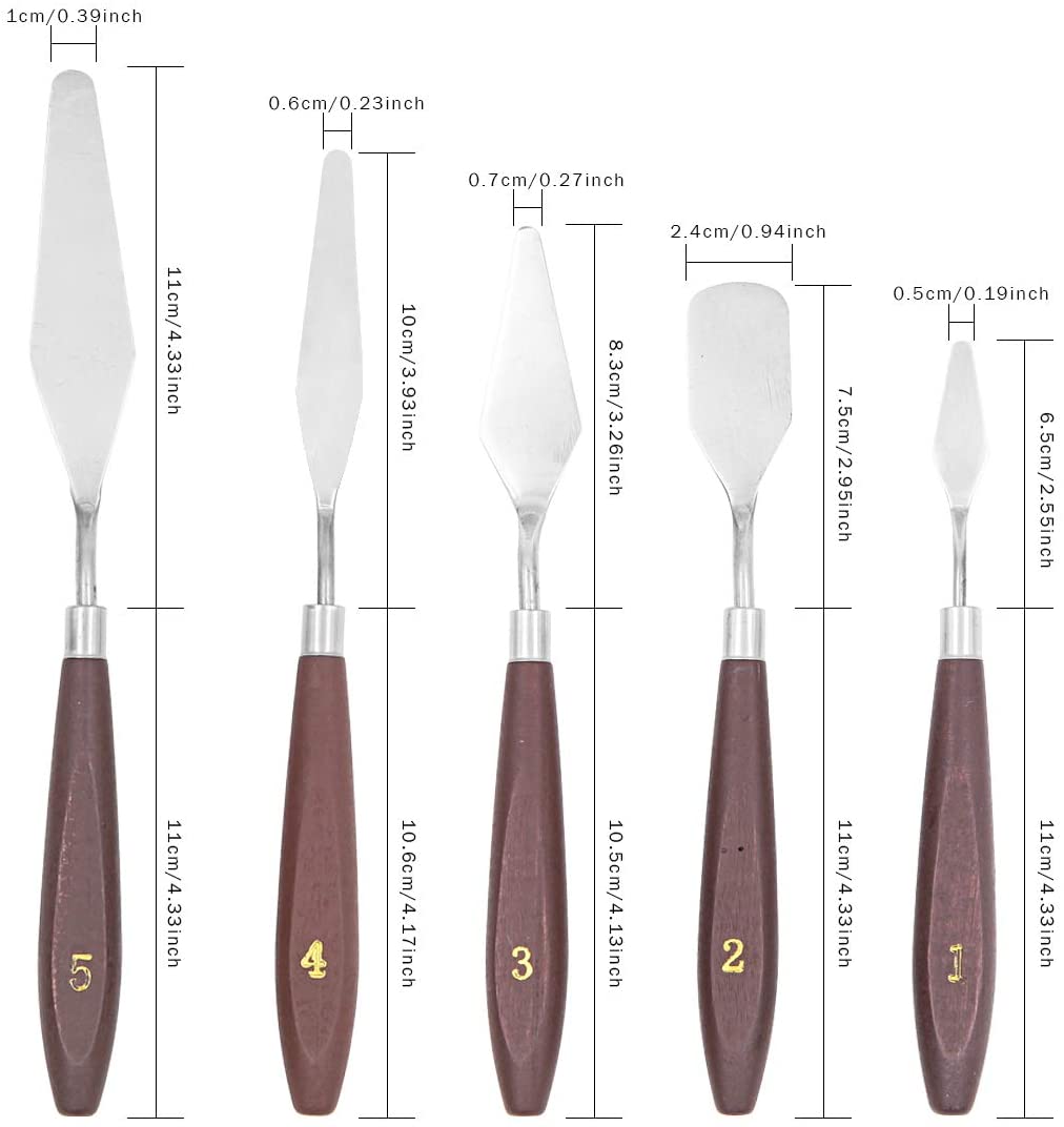10pcs Palette Knife Set, Palette Knife Painting Tools, Art Painting Palette Knives - Image 2